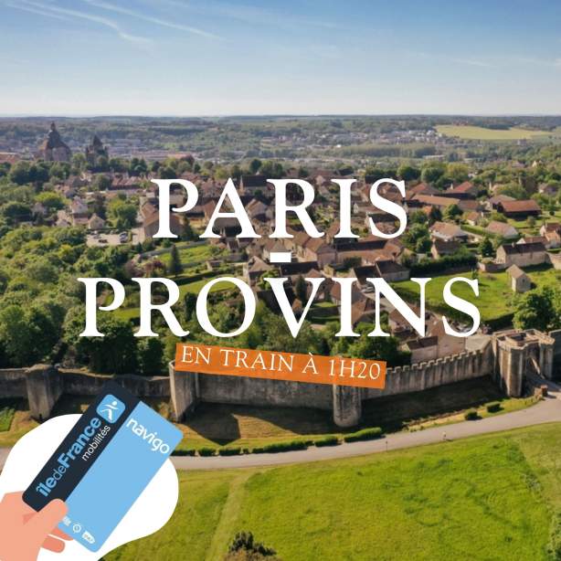 Paris - Provins en train à 1h20, gratuit avec le pass navigo